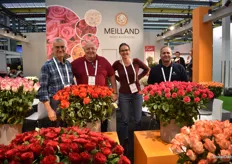 The Meilland team presenting several roses including the nee varieties Lovely Pink, Orange Sunblaze, Yellow Tilt and Gypso Rose.